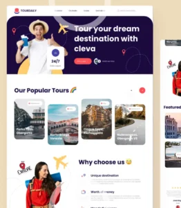 TourDaily -Travel Agency Website For Elementor